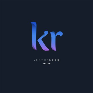 Logo Kr, kartvizit için şablon mektup 