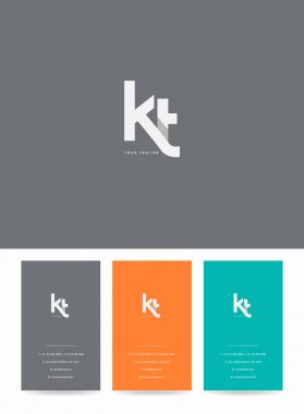 Logo Kt, kartvizit için şablon mektup 