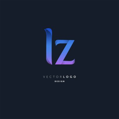 Logo ız, kartvizit için şablon mektup 