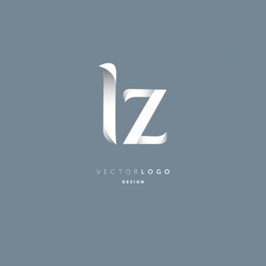 Logo ız, kartvizit için şablon mektup 