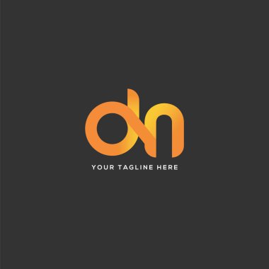 Logo Dn, kartvizit için şablon mektup 