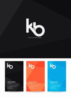Logo Kb, kartvizit için şablon mektup 