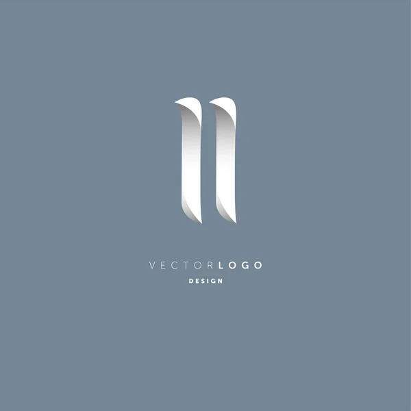 Letras Logo Plantilla Para Tarjeta Visita — Vector de stock