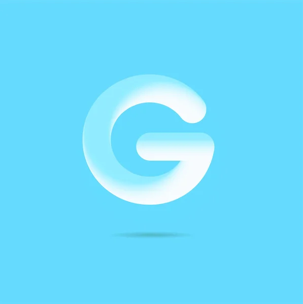 Lettre Sur Fond Bleu — Image vectorielle