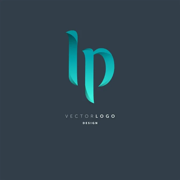 Letras Logo Plantilla Para Tarjeta Visita — Archivo Imágenes Vectoriales