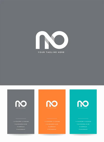 Γράμματα Λογότυπο Όχι Πρότυπο Για Επαγγελματική Κάρτα — Διανυσματικό Αρχείο