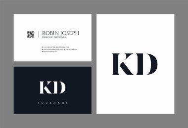 Logo Kd, kartvizit için şablon mektup 