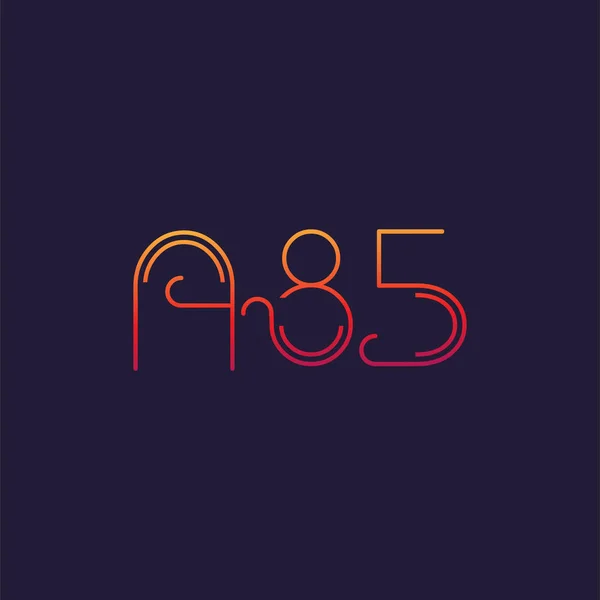 Επιστολή Λογότυπο Ψηφίο Αυτοκινητόδρομο A85 Πρότυπο Για Επιχειρησιακό Κάρτα — Διανυσματικό Αρχείο