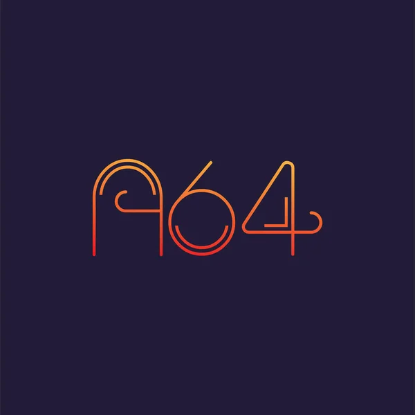 Επιστολή Λογότυπο Ψηφίο A64 Πρότυπο Για Επιχειρησιακό Κάρτα — Διανυσματικό Αρχείο