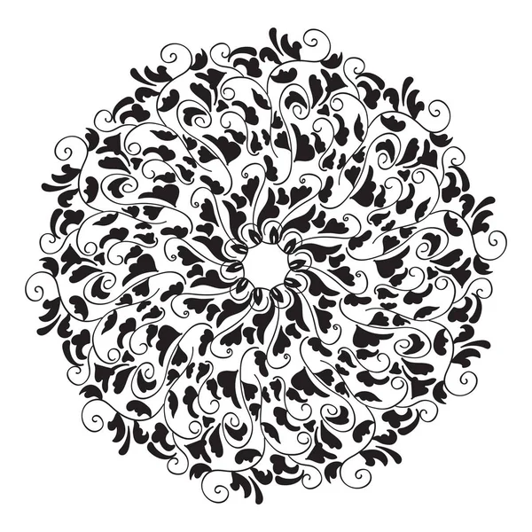 Wedding Flyer Floral Mandala Ornaments Vector Oriental Design — Stock Vector