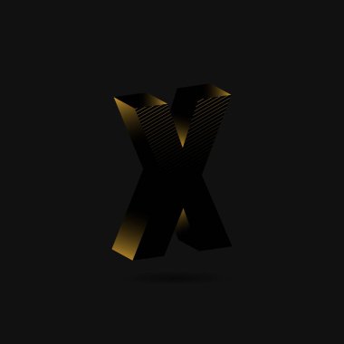 İş Kartı Şablonu için logo X, Vektör