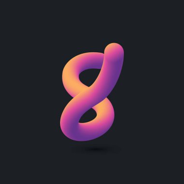 8. Yıldönümü Logo Tasarımı, 64 Numaralı Simge Vektör Şablonu