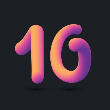 10. Yıldönümü Logo Tasarımı, 64 Numaralı Simge Vektör Şablonu