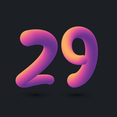29. Yıldönümü Logo Tasarımı, 64. Simge Vektör Şablonu