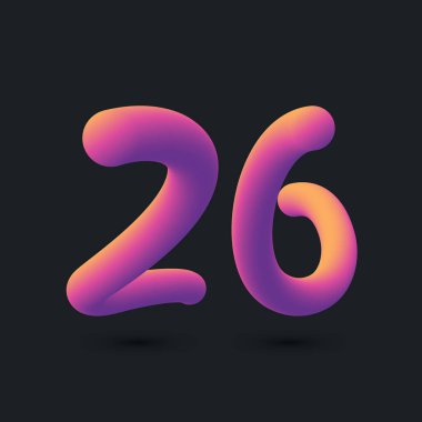 26. Yıldönümü Logo Tasarımı, 64. Simge Vektör Şablonu