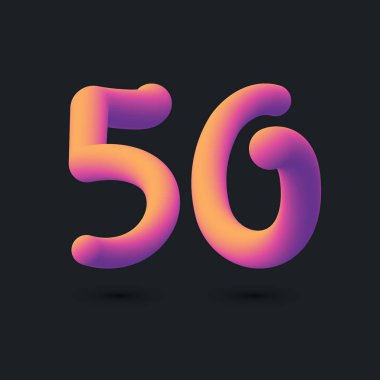 50. Yıldönümü Logo Tasarımı, 64. Simge Vektör Şablonu
