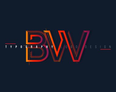 logo ortak Bw kartvizit şablon olarak vektör