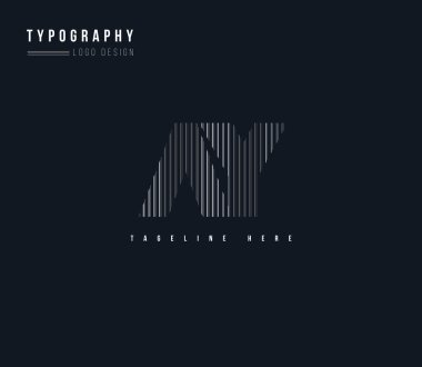 logo Ay için kartvizit şablonu, vektör ortak