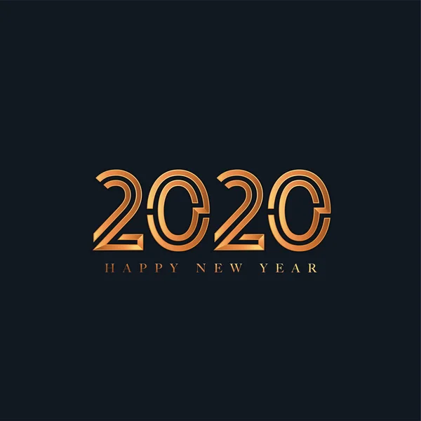 Logotipo Ano Novo 2020 — Vetor de Stock
