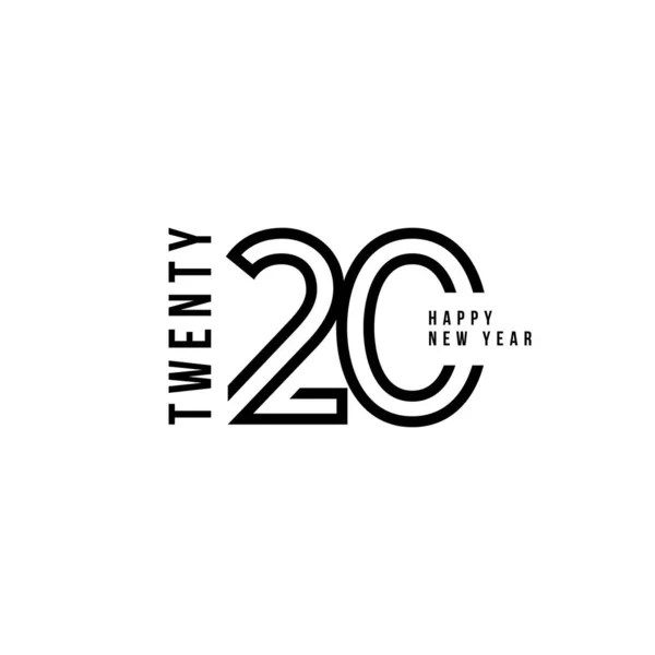 Логотип Нового Року 2020 — стоковий вектор