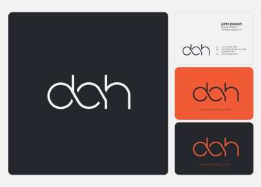 İş Kartı Şablonu için DAH logosu, Vektör