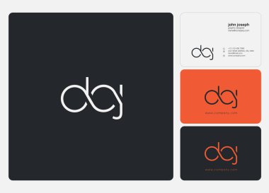 İş Kartı Şablonu için logo DAJ, Vektör