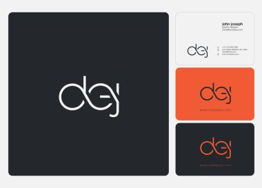 İş Kartı Şablonu için logo DAJ, Vektör