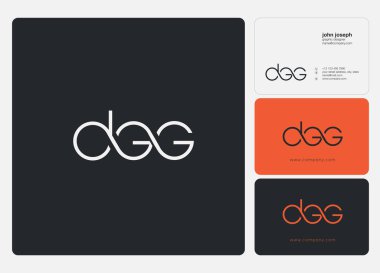 İş Kartı Şablonu için DAG logosu, Vektör