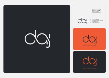 İş Kartı Şablonu için logo DAJ, Vektör