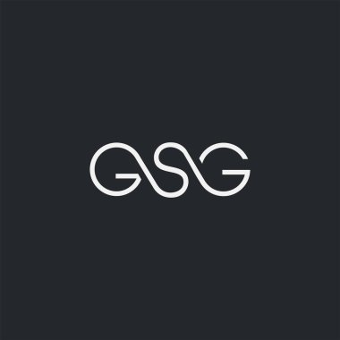 İş Kartı Şablonu için logo gsg, Vektör