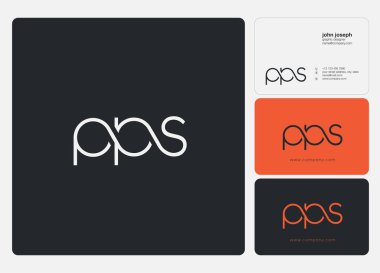 İş Kartı Şablonu için logo pps, Vektör