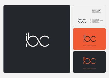 İş Kartı Şablonu için logo ibc, Vektör