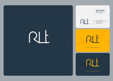 İş Kartı Şablonu için logo rlt, Vektör