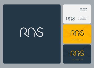 İş Kartı Şablonu için logo rns, Vektör