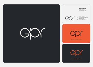 İş Kartı Şablonu için logo GPR, Vektör