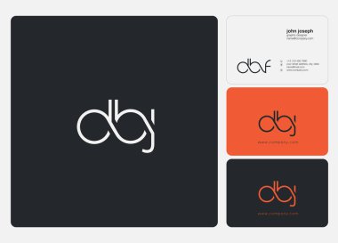 İş Kartı Şablonu için logo DAJ, Vektör