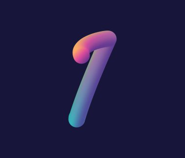 Şirket logosu ve kartvizit tasarımı için 1 numara logo ikonu vektör şablonu.