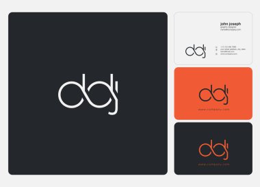 İş Kartı Şablonu için logo DAJ, Vektör