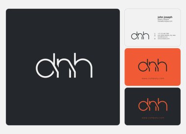 İş Kartı Şablonu için DAH logosu, Vektör