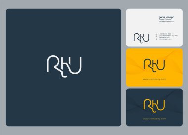 İş Kartı Şablonu için logo rtu, Vektör