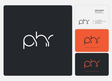 İş Kartı Şablonu için logo phr, Vektör
