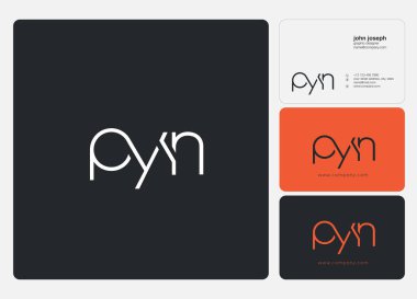 İş Kartı Şablonu için logo pyn, Vektör