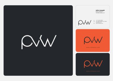 İş Kartı Şablonu için logo pvw, Vektör
