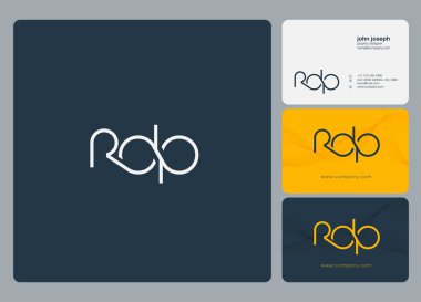 İş Kartı Şablonu için logo rdp, Vektör