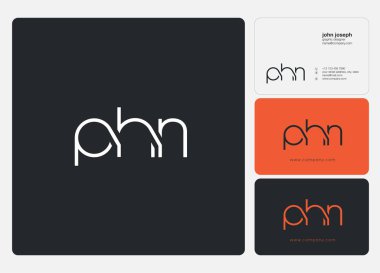 İş Kartı Şablonu için logo phn, Vektör