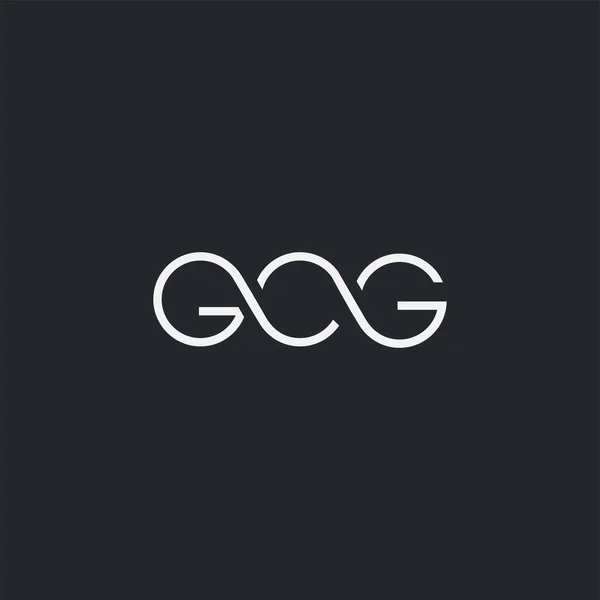 Logo Gcg Business Card Template Vector — Stock Vector