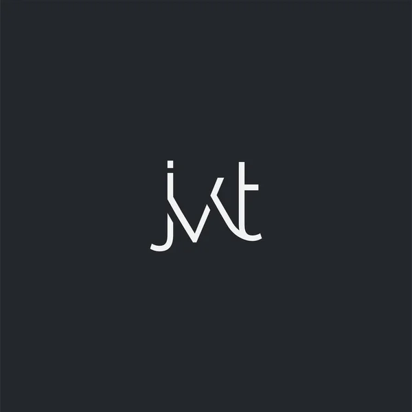 Logo Jvt Para Modelo Cartão Visita Vetor —  Vetores de Stock