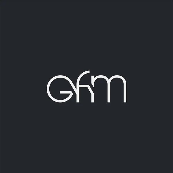 Logo Gfm Névjegykártya Sablonhoz Vektor — Stock Vector