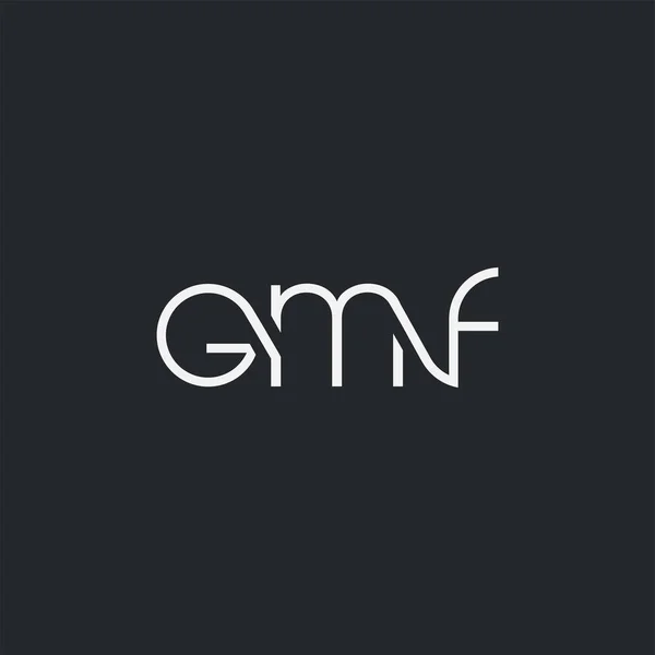 Logotipo Gmf Para Modelo Cartão Visita Vetor —  Vetores de Stock