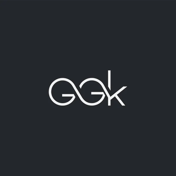 Логотип Ggk Шаблона Визитной Карточки Вектор — стоковый вектор